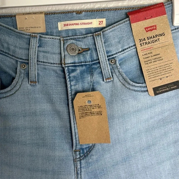 Levi’s 314 Shaping Straight Size 4 Long | 27 - Picture 4 of 12